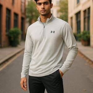 Under Armour Men’s Long Sleeve Half Zip Medium